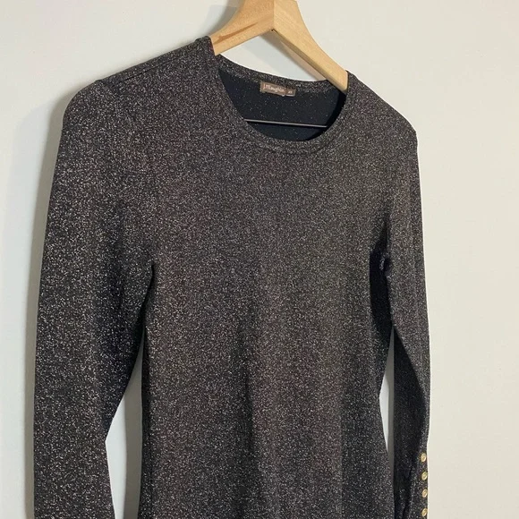 J. McLaughlin NWOT Jamey Metallic Shimmer Sweater - Picture 5 of 9